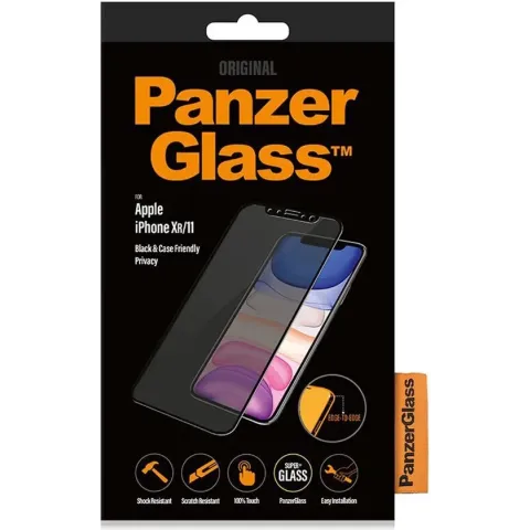 PanzerGlass Case Friendly Privacy Screenprotector voor iPhone 11 / iPhone Xr