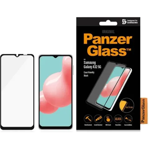 PanzerGlass Case Friendly Screenprotector voor de Samsung Galaxy A32 (5G) - Zwart