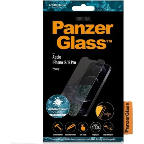 PanzerGlass Privacy Screenprotector voor de iPhone 12, iPhone 12 Pro