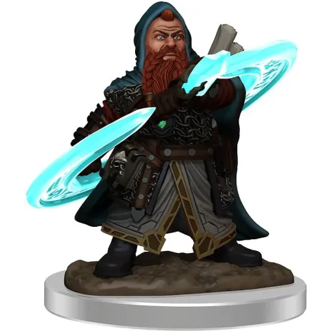 Pathfinder Battles: Male Dwarf Sorcerer Premium Painted Figure
