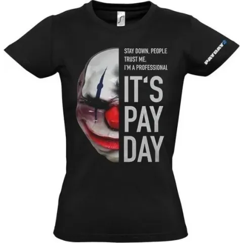 Payday 2 Girl-Shirt Chains Mask (Maat S)