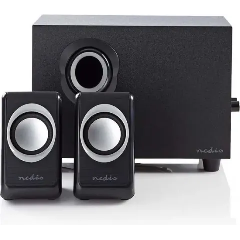 PC-Speaker | 2,1 | 33 W | Input: 1x 3,5 mm | USB Gevoed | Volumebediening