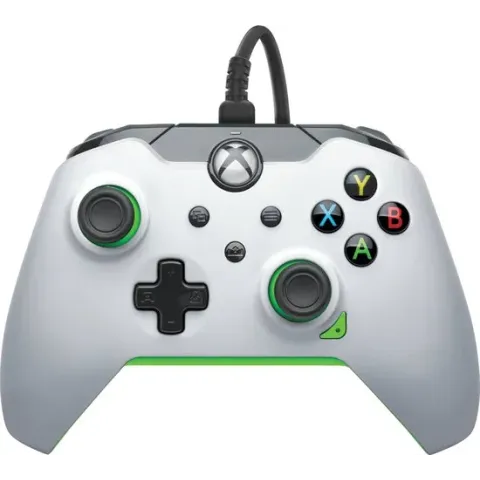 PDP Gaming Bedrade Xbox Controller - Xbox Series X + S, Xbox One & Windows - Neon White