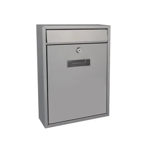 Perel Brievenbus Ibiza Zilver - 260x80x360 mm