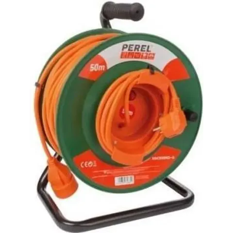 Perel Kabelhaspel 50 m / verlengsnoer