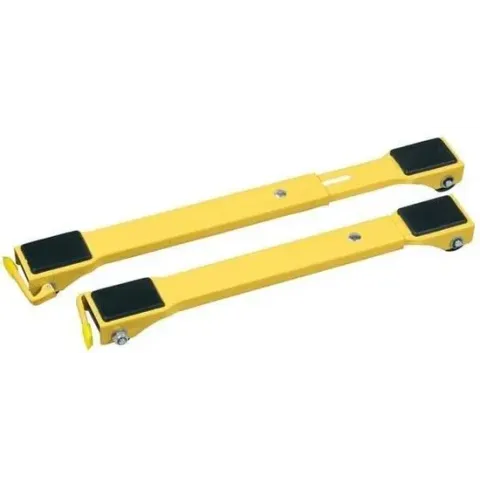 Perel QT109 Meubeltransporter 2 stuks | Dolly 250kg capaciteit | geel