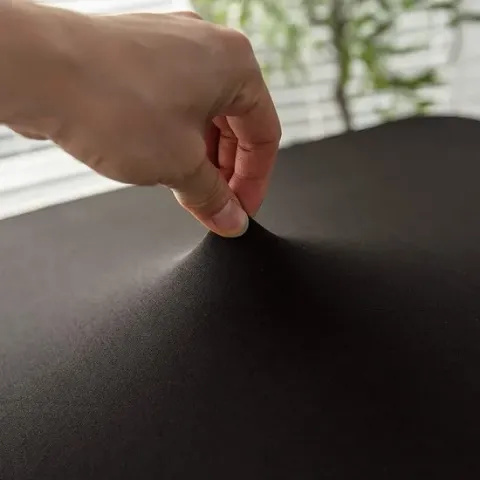 Perel Tafelhoes rechthoekig stretch zwart - 75 x 180 x 74 cm