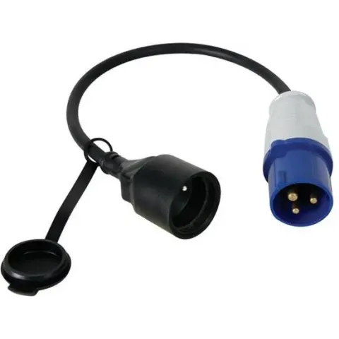 Perel Verloopkabel Contrastekker Cee Penaarde 40 Cm 2,5 Mm