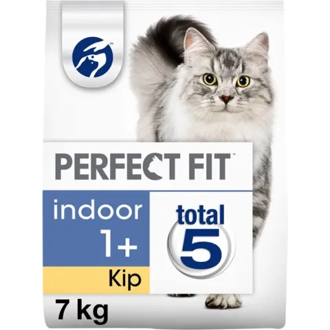 Perfect Fit Adult 1+ Indoor Voordeelzak droge brokjes - Katten droogvoer - Kip - 7 kg