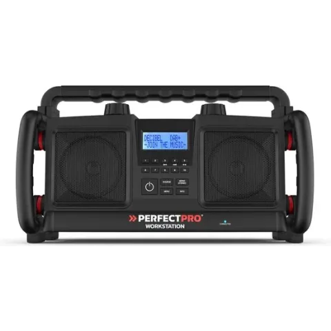 PerfectPro WORKSTATION Bouwplaats Radio - FM - DAB+ - Bluetooth - USB - Oplaadbaar - IP65 - WS3