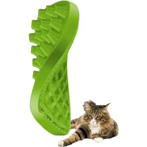 Pet+me kat borstel lang haar groen