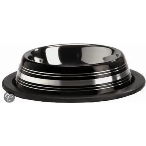 Pet Products Rvs Eet Drinkb Stripes Anti Zwart 11cm