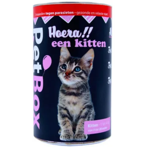 Petbox kitten tegen vlooien, teken en wormen!