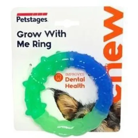 Petstages Grow-With-Me Ring - Stevig en Veilig Kauwspeelgoed voor Puppy's
