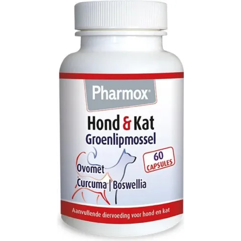 Pharmox Hond & Kat Groenlipmossel - 60 capsules