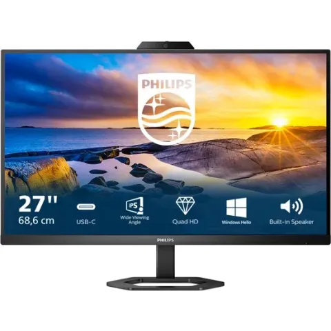 Philips 27E1N5600HE/00 27p QHD IPS 68,6 cm (27") 2560 x 1440 Pixels Zwart