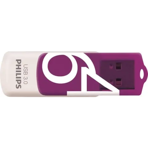 Philips FM64FD00B USB flash drive 64 GB USB Type-A 3.2 Gen 1 (3.1 Gen 1) Paars, Wit