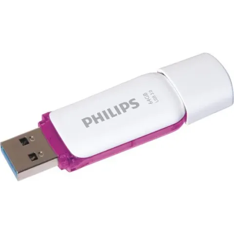 Philips FM64FD75B USB flash drive 64 GB USB Type-A 3.2 Gen 1 (3.1 Gen 1) Paars, Wit