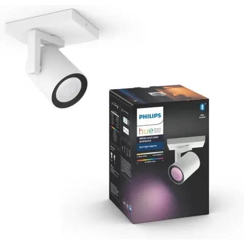 Philips Hue - Argenta - White and Color Ambiance - opbouwspot - 1 lichtpunt - wit - Bluetooth