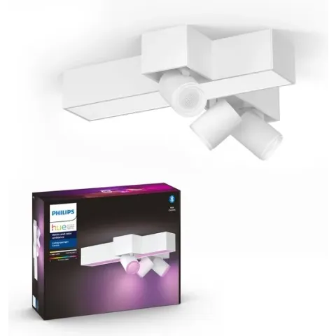 Philips Hue Centris opbouwspot - wit en gekleurd licht - 3-lichts - wit - kruisvorm