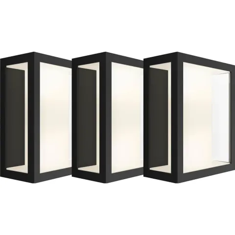 Philips Hue Impress Wandlamp Breed Buiten 3-Pack