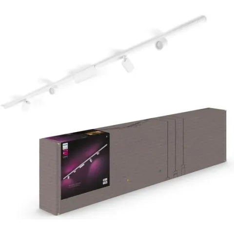 Philips Hue Perifo railverlichting plafond - wit en gekleurd licht - 4-spots - wit - basisset