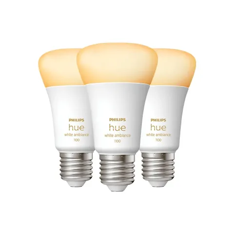 Philips Hue White Ambiance E27 10.5W 3-pack