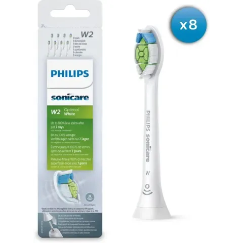 Philips Sonicare HX6068/12 Optimal White - Opzetborstels - 8 stuks