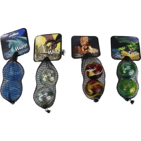 Planet Happy buitenspeelgoed Knikkers Wind, Vuur, Aarde of Water 42mm