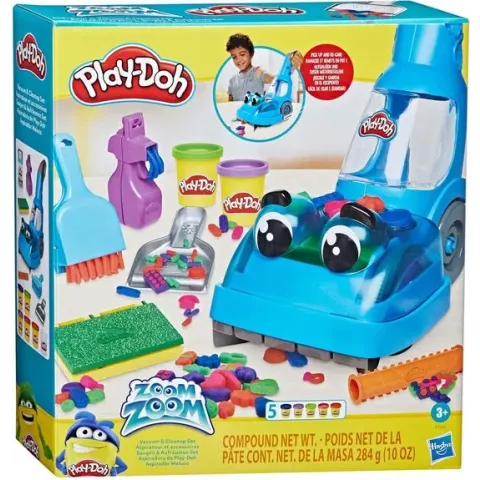 Play-Doh Zoom Zoom stofzuiger en opruimset