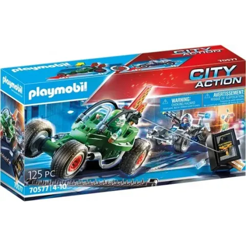 PLAYMOBIL City Action Politiekart: achtervolging van de kluisrover - 70577