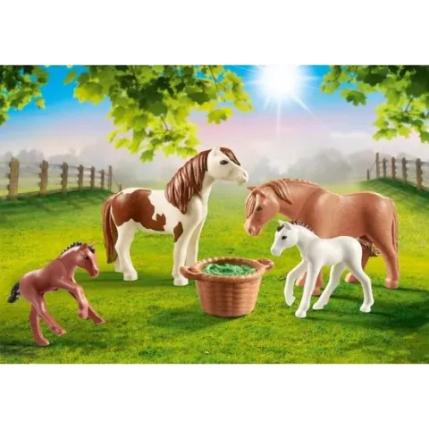 PLAYMOBIL Country Pony's met veulens - 70682