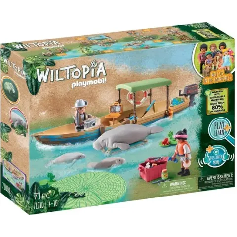 PLAYMOBIL Wiltopia Boottocht naar de zeekoeien - 71010