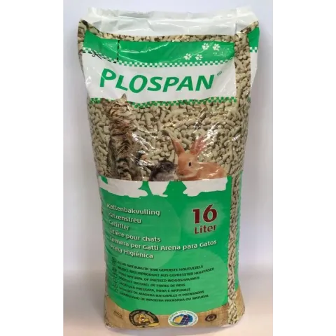 Plospan houtkorrel kattenbakvulling - 16 liter - 10 kg