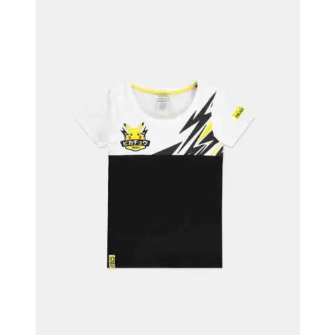 Pokémon Dames Tshirt -2XL- Olympics - Team Pika Wit/Zwart