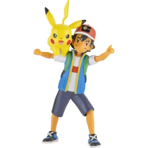 Pokémon Battle Feature Speelfiguur - Ash & Pikachu 11 cm