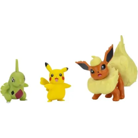 Pokemon Battle Figure 3-Pack - Flareon, Larvitar, Pikachu