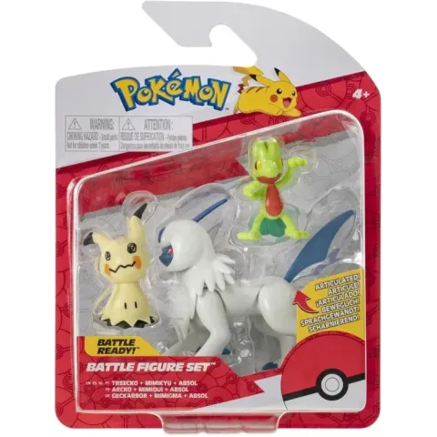 Pokemon Battle Figure Pack - Absol, Mimikyu, Treecko