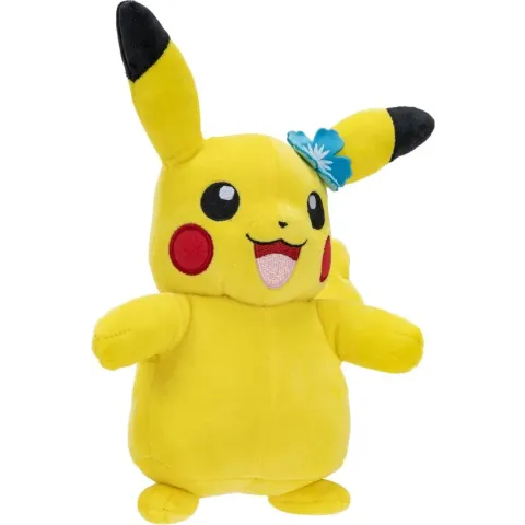 Pokémon Holiday Pluche - Pikachu met Blauwe Bloem 20 cm