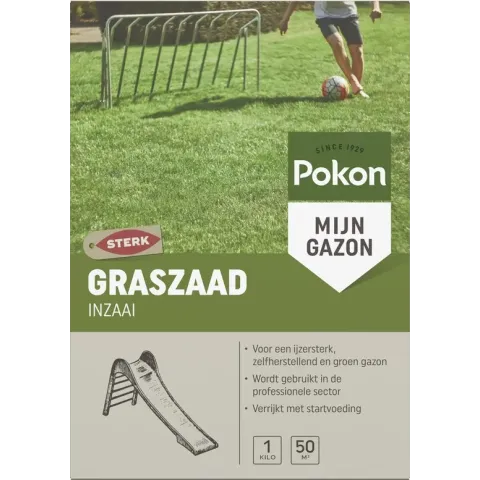 Pokon Graszaad Inzaai 1kg voor 50mÂ²