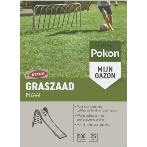 Pokon RPR Graszaad Inzaai - Voor een ijzersterk gazon - 500g voor 25m²