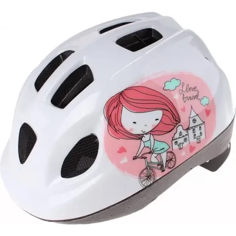Polisport Princess fietshelm kind - Maat XS (46-52cm) - Wit