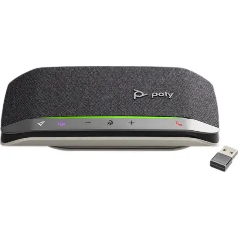 POLY sync 20+ Teams luidspreker telefoon - Bluetooth -  USB-A - BT600 Dongel - Zwart, Zilver