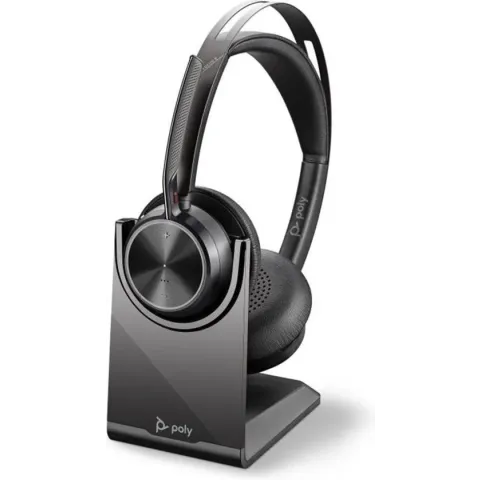 POLY Voyager Focus 2 UC MS Headset Hoofdband USB Type-A Bluetooth Oplaadhouder Zwart