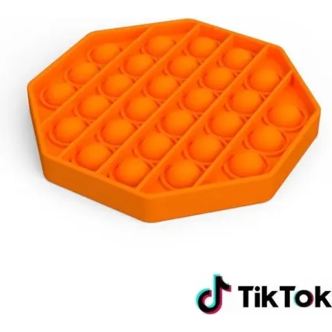 Pop it Fidget Toy- Bekend van TikTok - Hexagon - Oranje