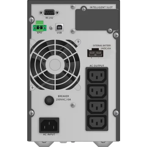 PowerWalker VFI 1000 TGB UPS Dubbele conversie (online) 1000 VA 900 W 4 AC-uitgang(en)