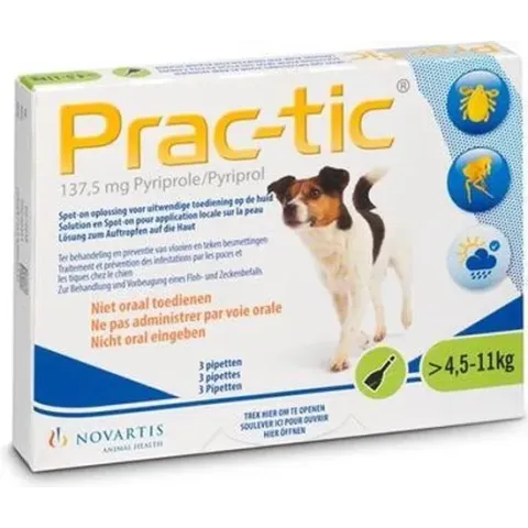Prac-tic kleine hond 4,5 tot 11 kg - 1 st à 3 Pipetten