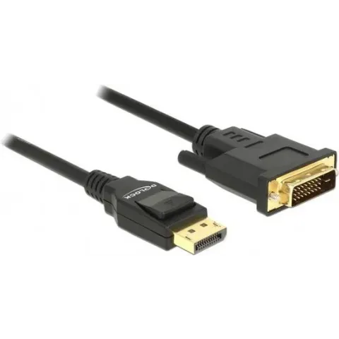 Premium DisplayPort naar DVI kabel - DP 1.2a (4K 30Hz) / zwart - 1 meter