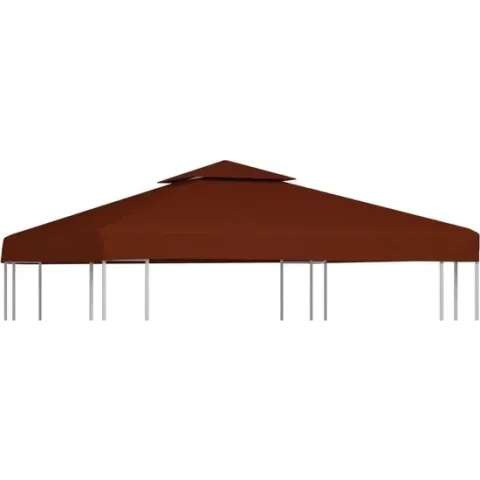 Prieeldak 2 lagen 310 g/m² 3x3 m terracotta