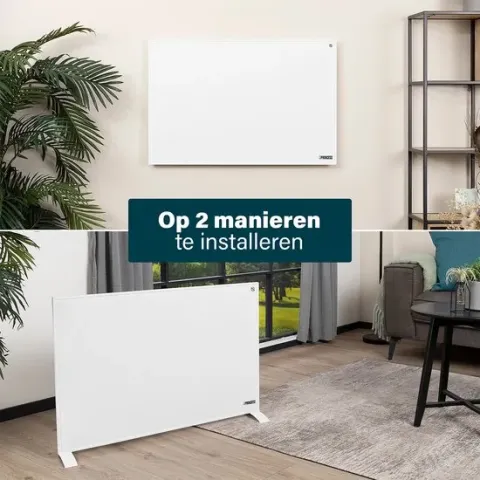 Infrarood verwarmingspaneel - Princess 348054 - Infrarood verwarming - Verwarming elektrisch - 540 watt - Wit - App en spraakgestuurd - Energiezuinig - Met gratis app